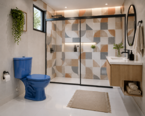 bacia com caixa acoplar azul – sta clara