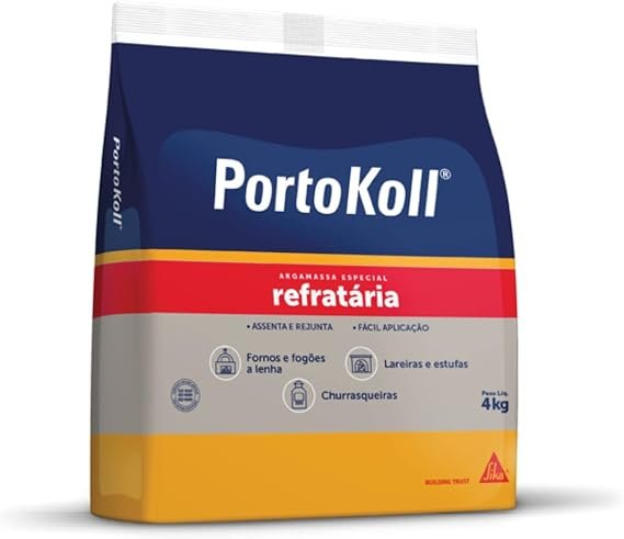 portokoll – argamassa especial refratária 4 kg portokoll – argamassa especial refratária 4 kg