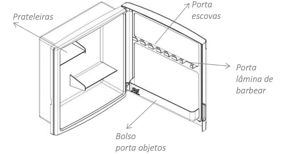 armÁrio para banheiro com espelho sobrepor e embutir herc armÁrio para banheiro com espelho sobrepor e embutir herc