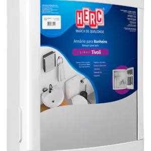 armÁrio para banheiro com espelho sobrepor e embutir herc