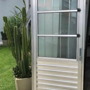 PORTA SOCIAL 3 VIDROS/ALUMÍNIO