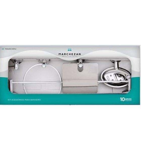 kit acessórios marchezan para banheiro arenito kit acessórios marchezan para banheiro arenito