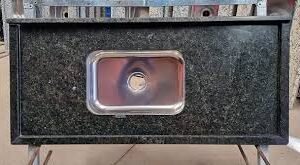 pia granito c/bj inox