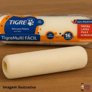 rolo de lÃ econÔmico 23cm tigre