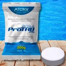 tablete de cloro protab atcllor 200g para piscina