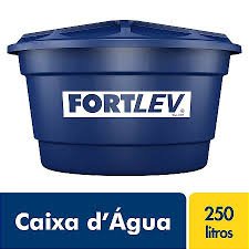 cx d´Água 250l com tampa polietileno fortlev
