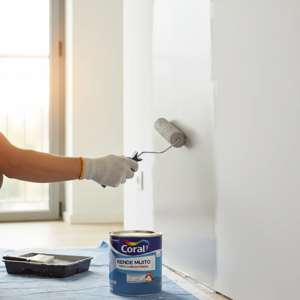 tinta acrÍlica coral rende muito 900ml branca tinta acrÍlica coral rende muito 900ml branca