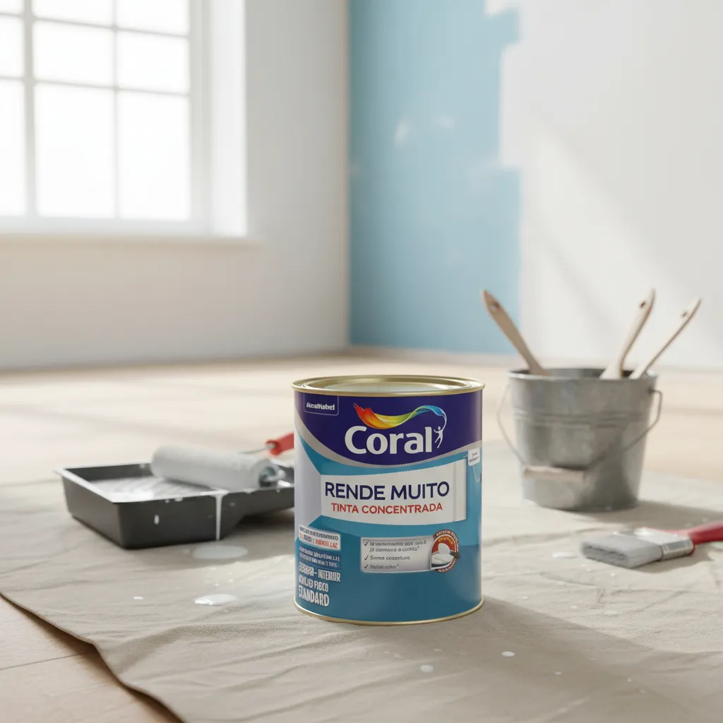 tinta acrÍlica coral rende muito 900ml branca tinta acrÍlica coral rende muito 900ml branca