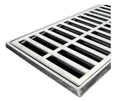 grelha alumÍnio escovado 20x1,00 c/ suporte grelha alumÍnio escovado 20x1,00 c/ suporte