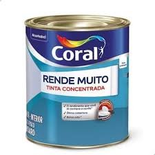 tinta acrÍlica coral rende muito 900ml branca