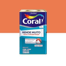 tinta acrílica fosca rende muito 16 lt laranja maracatu – coral