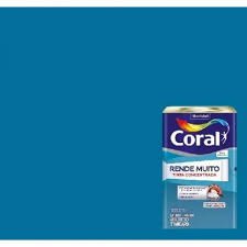 tinta acrílica fosca rende muito 16 lt azul coral