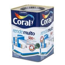 tinta acrílica fosca rende muito 16 lt branco neve coral tinta acrílica fosca rende muito 16 lt branco neve coral