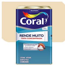 tinta acrílica fosca rende muito 16 lt marfim – coral