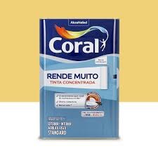 tinta acrílica fosca rende muito 16 lt sino – coral