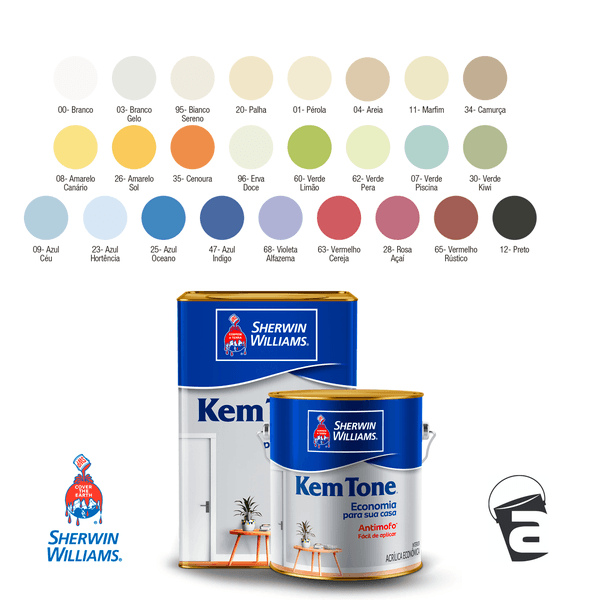 tinta acrílica fosca kemtone perola 18 litros – sherwin williams tinta acrílica fosca kemtone perola 18 litros – sherwin williams