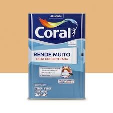 tinta acrílica fosca rende muito 16 lt cromo suave – coral
