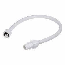 engate flexível pvc 50cm torneira/lavatório/descarga