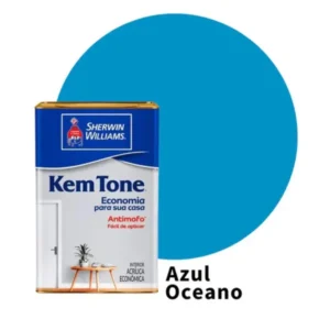 tinta acrílica fosca kemtone azul oceano 18 litros – sherwin williams