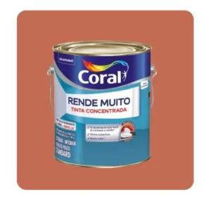 tinta acrílica fosca rende muito 3.2 lt pote de argila – coral