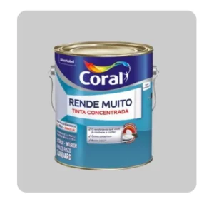 tinta acrílica fosca rende muito 3.2 lt cinza alpino – coral