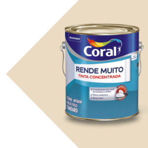 tinta acrílica fosca rende muito 3.2 lt palha – coral