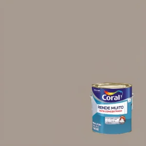 tinta acrílica fosca rende muito 3.2 lt madeira acinzentada – coral