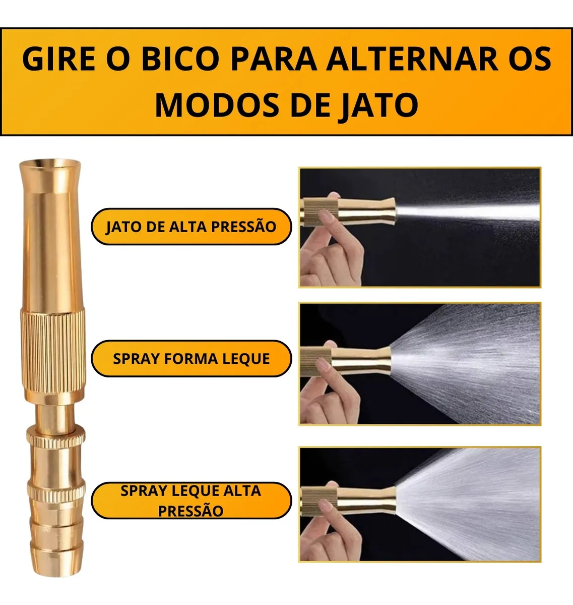 esguicho regulável para mangueira esguicho regulável para mangueira