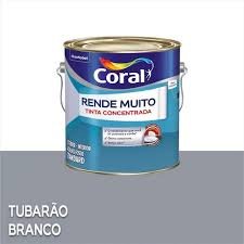 tinta acrílica fosca rende muito 3.2 lt tubarão branco – coral