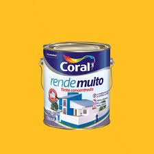 tinta acrílica fosca rende muito 3.2 lt amarelo frevo – coral