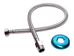 engate flexível malha aço 60 cm