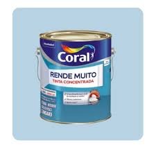 tinta acrílica fosca rende muito 3.2 lt azul sereno – coral