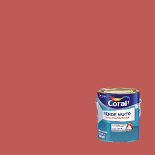 tinta acrílica fosca rende muito 3.2 lt suco de goiaba – coral