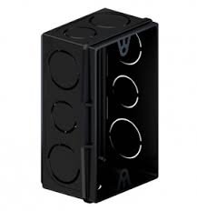 ixa de luz pvc 2x4 preta