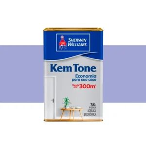 tinta acrílica fosca kemtone violeta alfazema 18 litros – sherwin williams