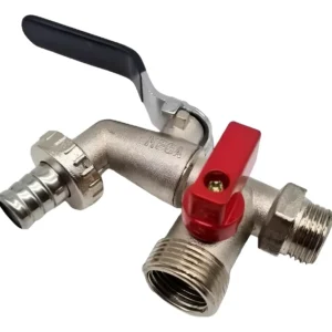 torneiras esfera tanque e maquina duas saídas bico 1/2 x 3/4