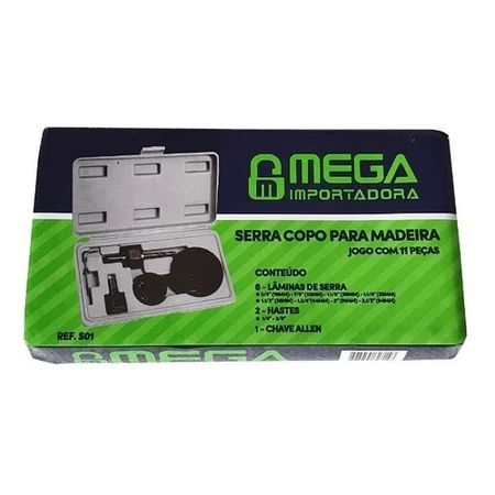 serra copo para madeira jogo com 11 peças serra copo para madeira jogo com 11 peças