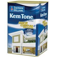 tinta acrílica/antimofo econômica kemtone 18 lt branco – sherwin williams