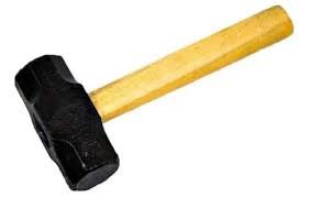 marreta ferro oitavada c/ cabo madeira 1kg