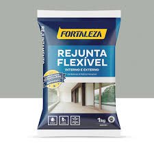 rejunte flexível cinza platina 1kg fortaleza