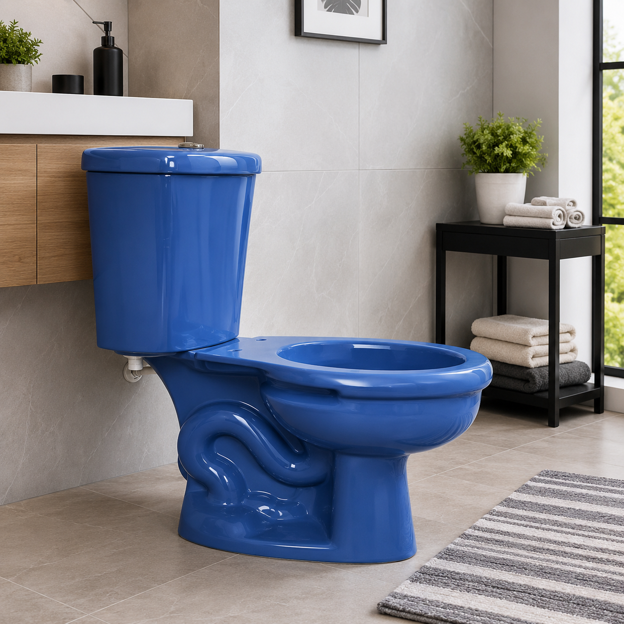 bacia com caixa acoplar azul – sta clara bacia com caixa acoplar azul – sta clara