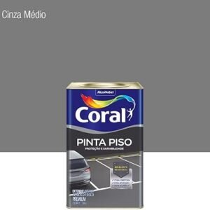tinta piso cinza médio 18lt – coral