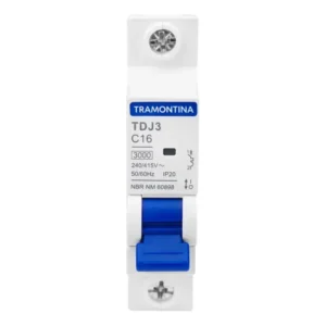disjuntor din unipolar 16 amperes tramontina