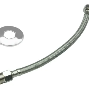engate mangueira flexível trançado aço 1/2 40cm